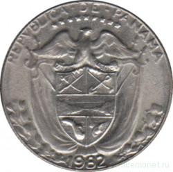 Монета. Панама. 1/10 бальбоа 1982 год.