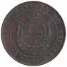Монета. Италия. Тоскана. 5 чентезимо 1859 год. 