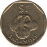 Монета. Фиджи. 1 доллар 1995 год. рев.