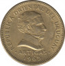 Монета. Уругвай. 1 песо 1965 год. ав.