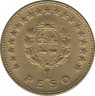 Монета. Уругвай. 1 песо 1965 год. рев.