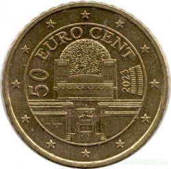 Монета. Австрия. 50 центов 2023 год.