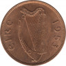 Монета. Ирландия. 1 фартинг 1953 год. рев.