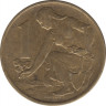 Монета. Чехословакия. 1 крона 1957 год. рев.