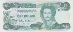 Банкнота. Багамские острова. 1 доллар 1984 год. Тип А.