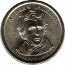 Монета. США. 1 доллар 2008 год. Эндрю Джексон президент США № 7.