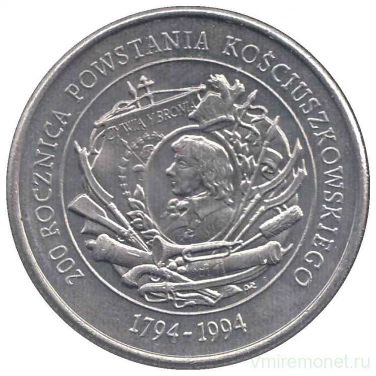 Монета. Польша. 20000 злотых 1994 год. Восстание Тадеуша Костюшко. 200 лет.