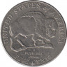 Монета. США. 5 центов 2005 год. 200 лет экспедиции Льюиса и кларка - Бизон. Монетный двор D. ав.