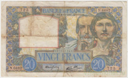 Банкнота. Франция. 20 франков 1941 год. 04.12.1941. Тип 92b.