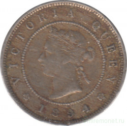 Монета. Ямайка. 1 фартинг 1894 год.