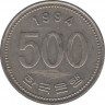 Монета. Южная Корея. 500 вон 1994 год.  ав.