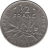Монета. Франция. 0,5 франка 1970 год. ав.