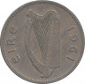 Монета. Ирландия. 2 шиллинга (флорин) 1961 год. ав.