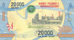 Банкнота. Мадагаскар. 20000 ариари 2017 год. Тип 104.