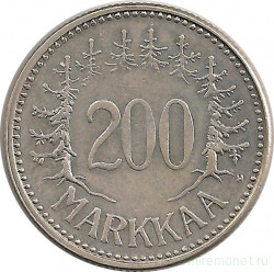 Монета. Финляндия. 200 марок 1957 год.