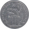Монета. Французская Полинезия. 1 франк 2002 год. ав.