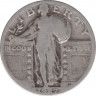 Монета. США. 25 центов 1927 год. ав.