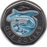 Монета. Барбадос. 1 доллар 2020 год. Летучие рыбы. ав.