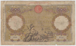 Банкнота. Италия. 100 лир 1935 год.