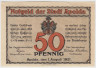 Бона. Нотгельд. Германия. Город Апольда. 50 пфеннигов 1921 год. Реверс 1. Вариант 36.3.b.1. ав.