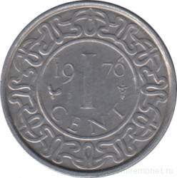 Монета. Суринам. 1 цент 1976 год.