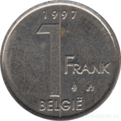 Монета. Бельгия. 1 франк 1997 год. BELGIE.
