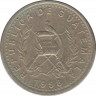 Монета. Гватемала. 10 сентаво 1998 год. ав.