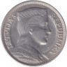 Монета. Латвия. 5 лат 1932 год.