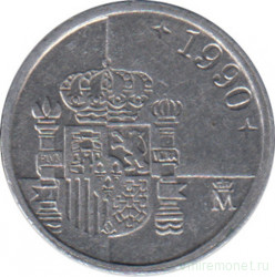 Монета. Испания. 1 песета 1990 год.