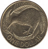 Монета. Новая Зеландия. 1 доллар 2008 год. рев.