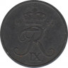 Монета. Дания. 2 эре 1959 год. ав.