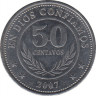 Монета. Никарагуа. 50 сентаво 2007 год. ав.