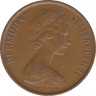 Монета. Бермудские острова. 1 цент 1978 год. рев.