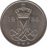 Монета. Дания. 10 эре 1986 год. ав.