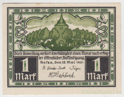 Бона. Нотгельд. Германия. Город Босау. 1 марка 1921 год. Вариант 146.1.3.