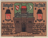 Бона. Нотгельд. Германия. Город Глаухау. 75 пфеннигов 1921 год. Реверс 3. Вариант 436.2.3. ав.
