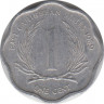 Монета. Восточные Карибские государства. 1 цент 1989 год. ав.