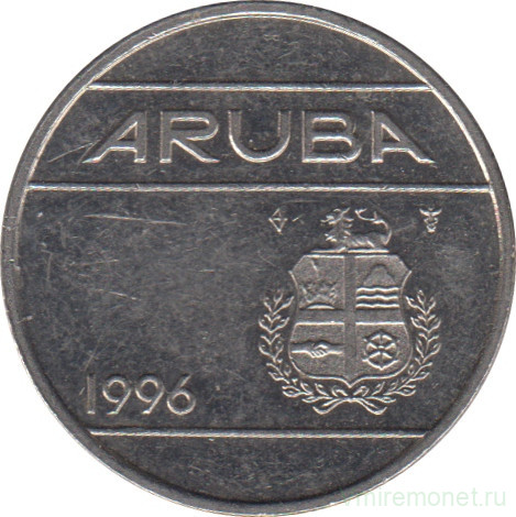 Монета. Аруба. 25 центов 1996 год.