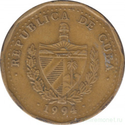 Монета. Куба. 1 песо 1994 год.