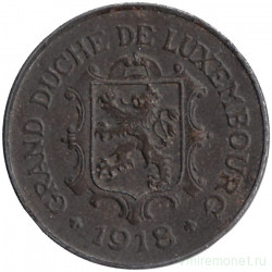 Монета. Люксембург. 10 сантимов 1918 год. 