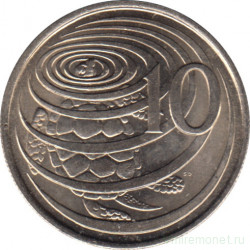 Монета. Каймановы острова. 10 центов 1972 год.