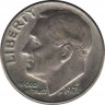  Монета. США. 10 центов 1971 год. Монетный двор D. ав.