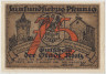 Бона. Нотгельд. Германия. Город Реетц (Реч.Польша). 75 пфеннигов 1921 год. Вариант 1105.1. ав.