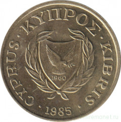 Монета. Кипр. 2 цента 1985 год.