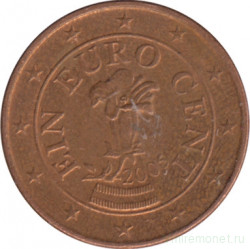 Монета. Австрия. 1 цент 2005 год.