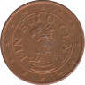 Монета. Австрия. 1 цент 2005 год. ав.