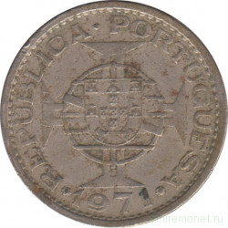 Монета. Сан-Томе и Принсипи. 5 эскудо 1971 год.