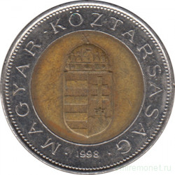 Монета. Венгрия. 100 форинтов 1998 год.