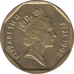 Монета. Фиджи. 1 доллар 1996 год.