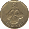 Монета. Фиджи. 1 доллар 1996 год. рев.